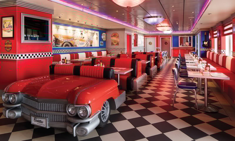 Cadillac Diner is a casual retro-themed dining option onboard NCL's Pride of America.
