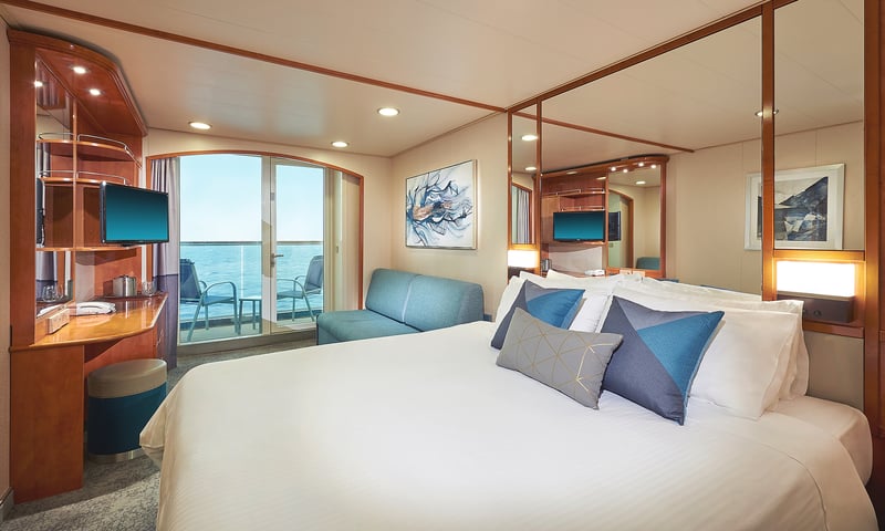 Upgrade to a Balcony cabin to treat yourself onboard Norwegian Sun, charges apply.