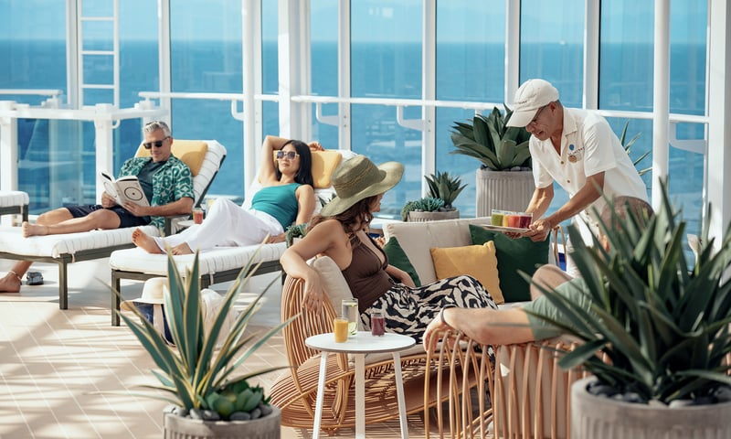 Unwind in The Sanctuary's adults-only playground, Enchanted Princess, charges may apply.