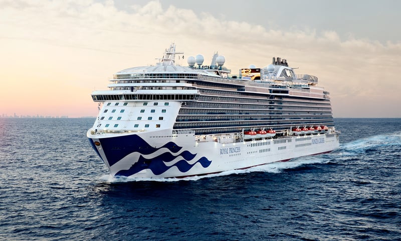 Board Princess Cruises’ Royal Princess on a 16-night voyage.