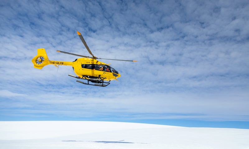 Participate in one heli-landing amidst the mountains of Antarctica.