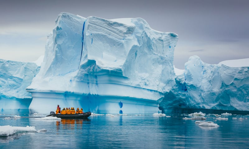 Enjoy off-ship excursions by Zodiac from Quark  Expeditions' Ultramarine.