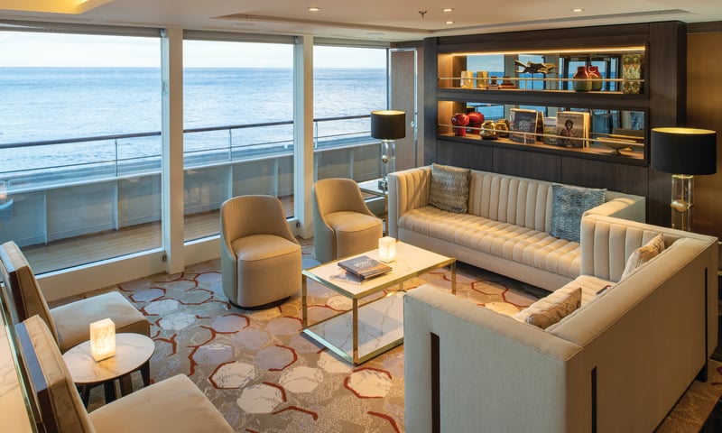 Spend some quality time in Quark Expeditions' World Voyager Panorama Lounge.