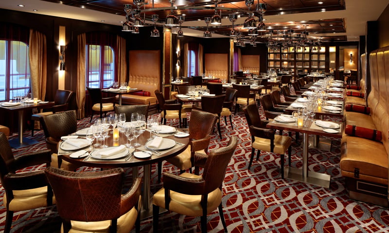 Meet for dinner and drinks at Chops Grille on the Quantum of the Seas.
