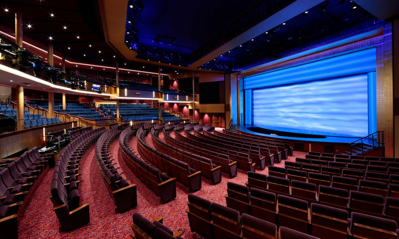 Catch stand up comedians to musical spectaculars at the Quantum of the Seas' theatre.