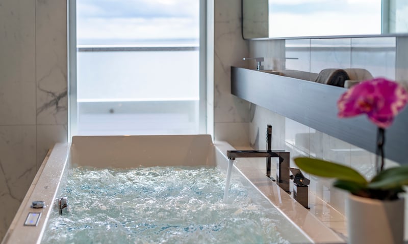 Unwind in the Spa Suite aboard the Scenic Eclipse II.