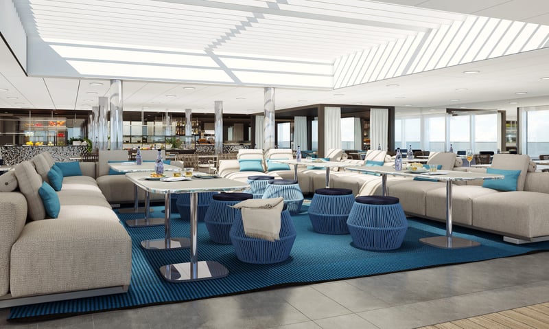 The Yacht Club inside the Scenic Eclipse II.