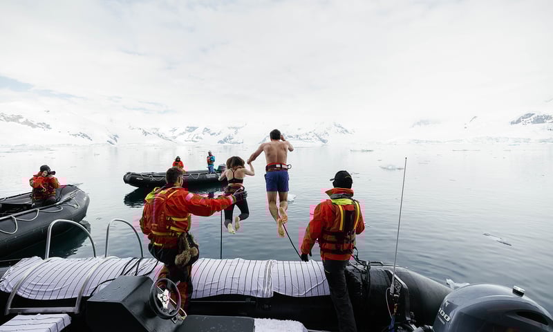 Will you brave a polar plunge in Antarctica for a once-in-a-lifetime experience?