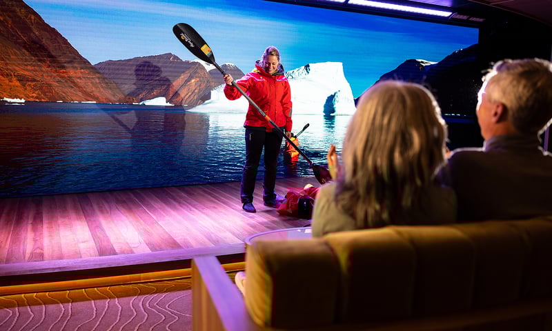 Seabourn Pursuit is designed to reach the most remote destination (additional cost for kayaking).