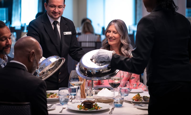 Experience impeccable service and world-class dining aboard Seabourn Ovation.