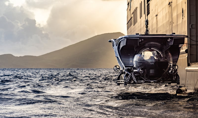 Experience an underwater adventure aboard Seabourn Venture's submersible, charges apply.