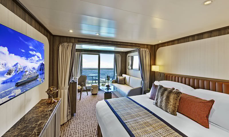Upgrade to your choice of well-appointed Verandah staterooms.