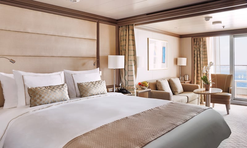 Upgrade to a stunning Veranda Suite onboard Silver Muse.