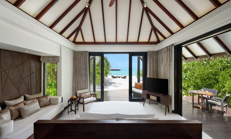 Indulge with 24-hour butler service when staying in a Beach Villa.