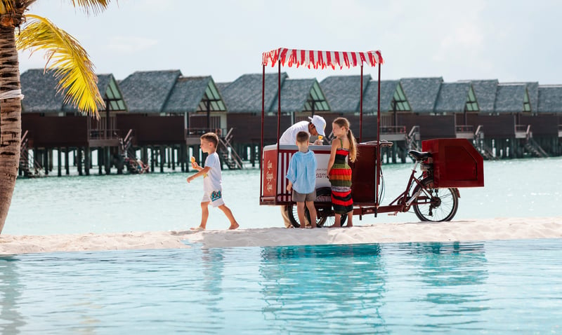 Naughty Carts bring ice cream and other treats to the beach.