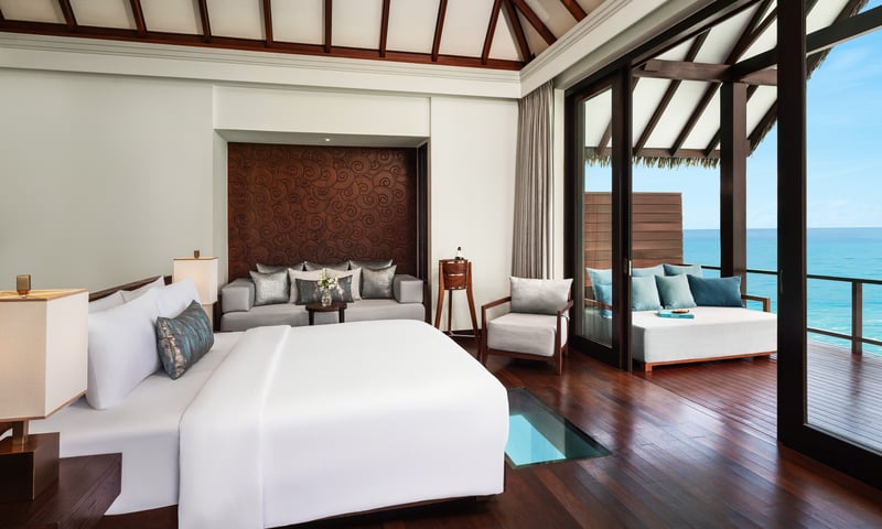 Perched above the shimmering sea, Ocean Villas offer a romantic escape (upgrade).