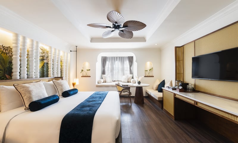 A Deluxe King room at the Wander by Sarai Hotel, Siem Reap, Cambodia (Itinerary 2 only).