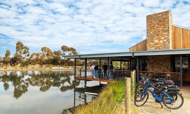 E-bike cycle to Barossa Valley Chocolate Company in Tanunda, South Australia.
