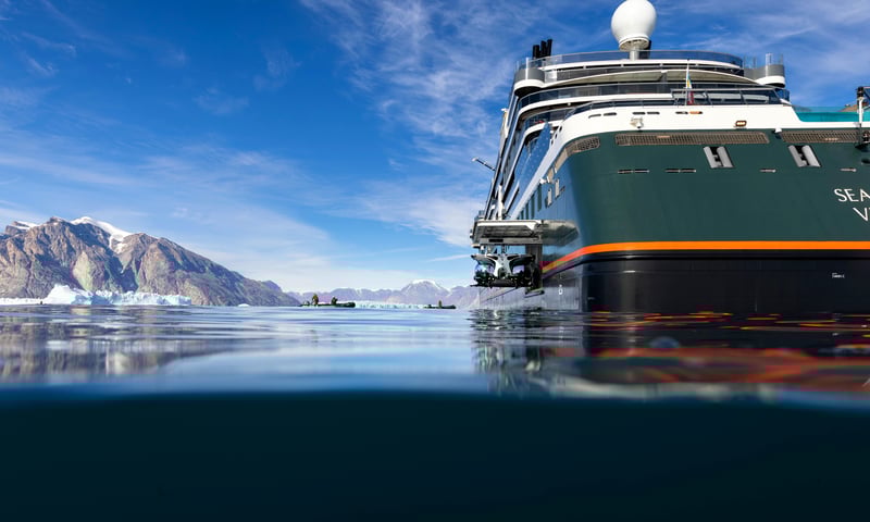 Discover what awaits under the water in a submarine from the Seabourn ship.