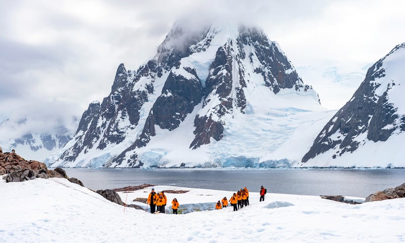 Enjoy thrilling Zodiac landings while in icy Antarctica.