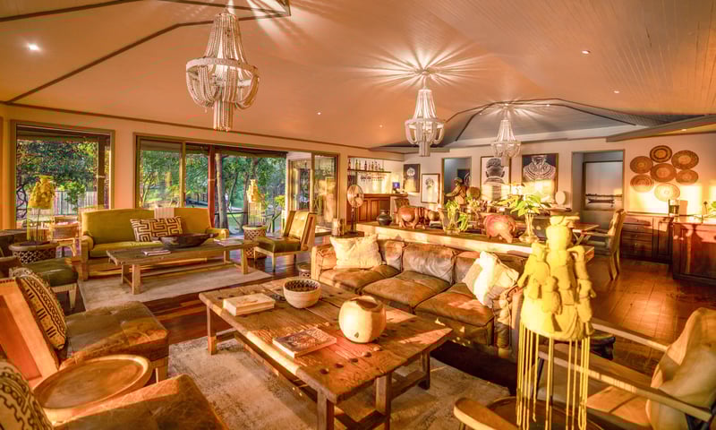 Bar and dining room at Cascades Safari Lodge in Namibia (select departure dates).