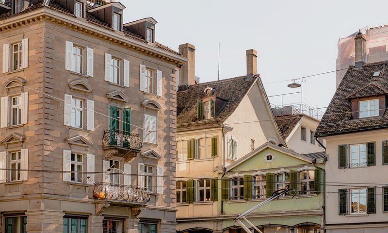 Admire the quaint architecture throughout Zurich, Switzerland.