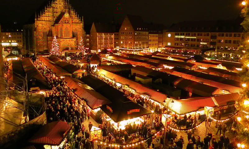 Explore Nuremberg's famous Christkindlesmarkt to find handcrafted gifts and tasty treats.