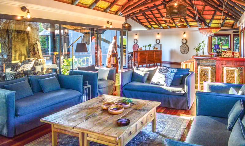 Sun-soaked lounge at Kaza Safari Lodge in Namibia (select departure dates).