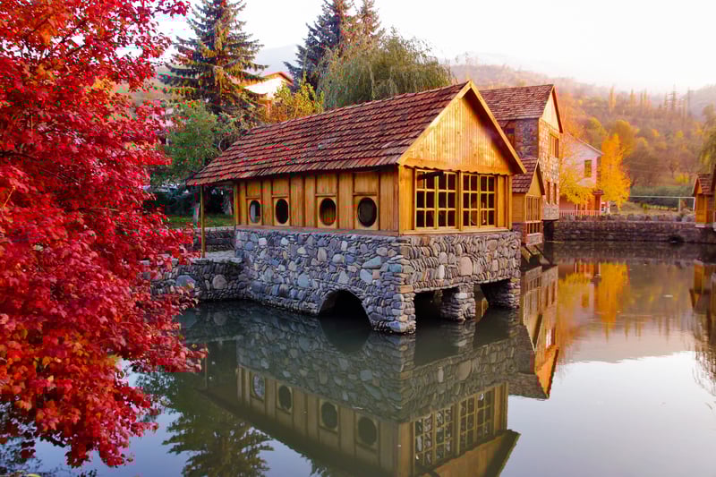 The beautiful resort town of Dilijan, Armenia also known as Little Switzerland.