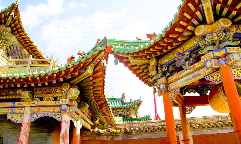 Explore the Erdene Zuu Monastery in Kharkhorin, Mongolia.