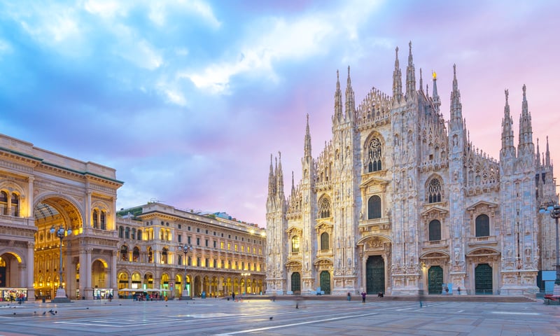 See the spectacular Milan Cathedral in Milan, Italy.