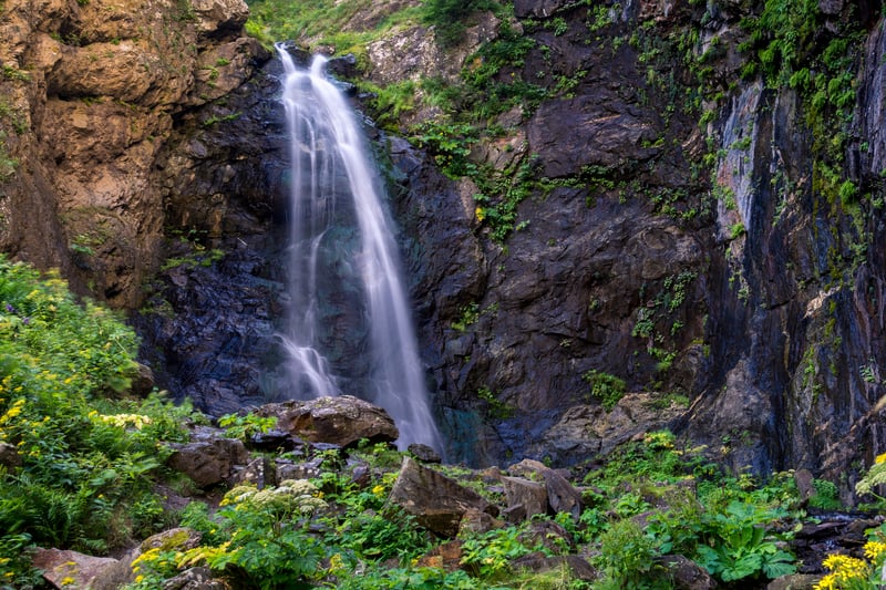 Enjoy a walk to the Gveleti waterfall in Georgia.