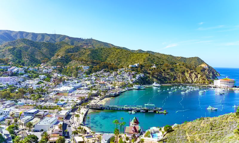 Soak in the charming small-town atmosphere of Catalina Island, California.