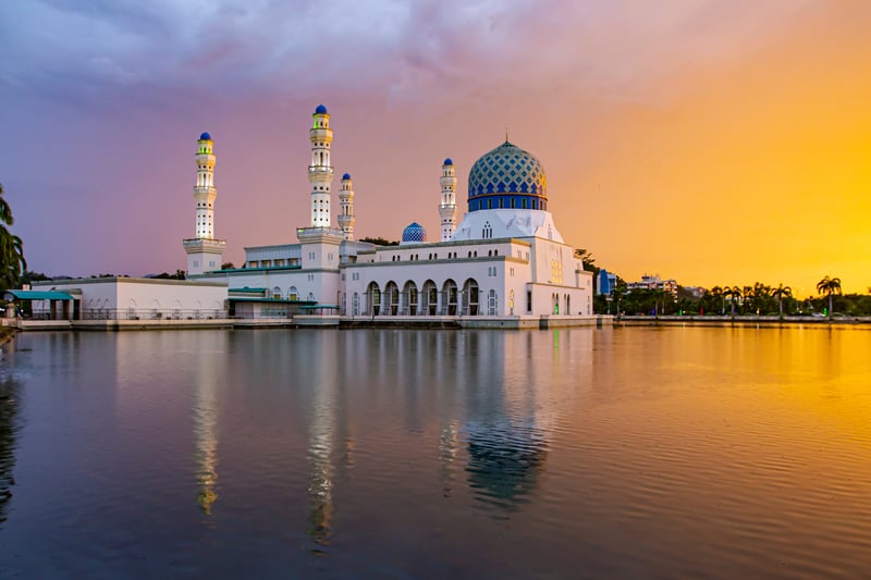 Kota Kinabalu is a vibrant city located in the Sabah state on Borneo island.