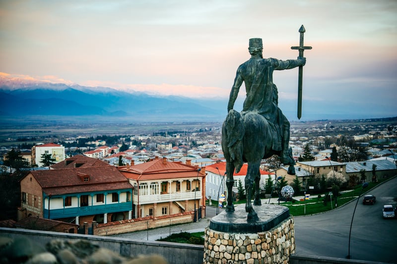 Spend an evening in Telavi, Georgia.
