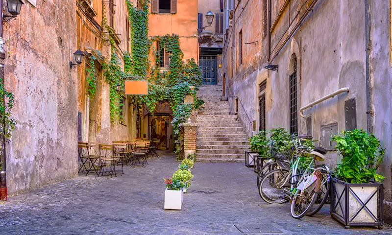 Explore the Trastevere neighbourhood with free time in Rome, Italy.