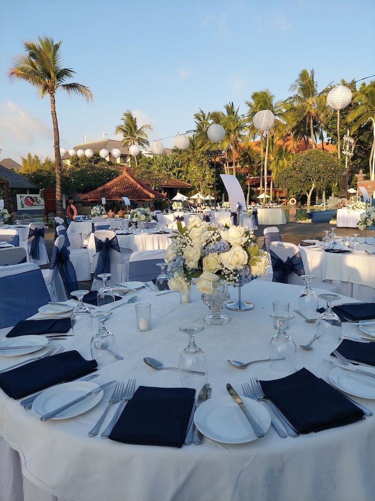 Outdoor wedding area