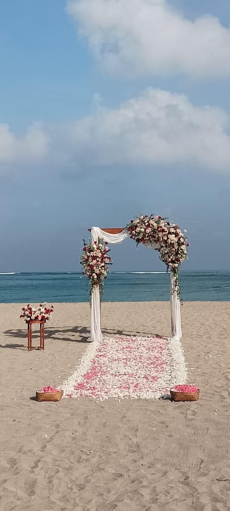 Outdoor wedding area