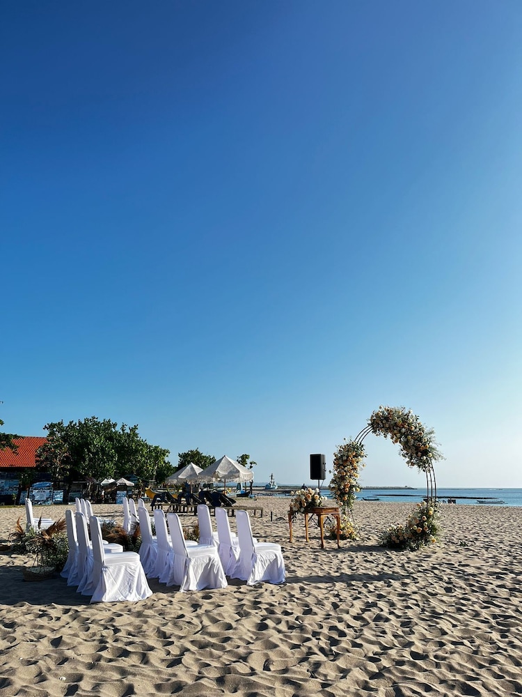 Outdoor wedding area