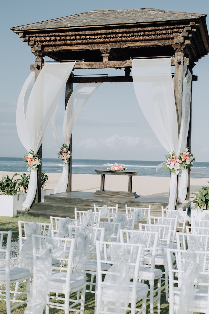 Outdoor wedding area