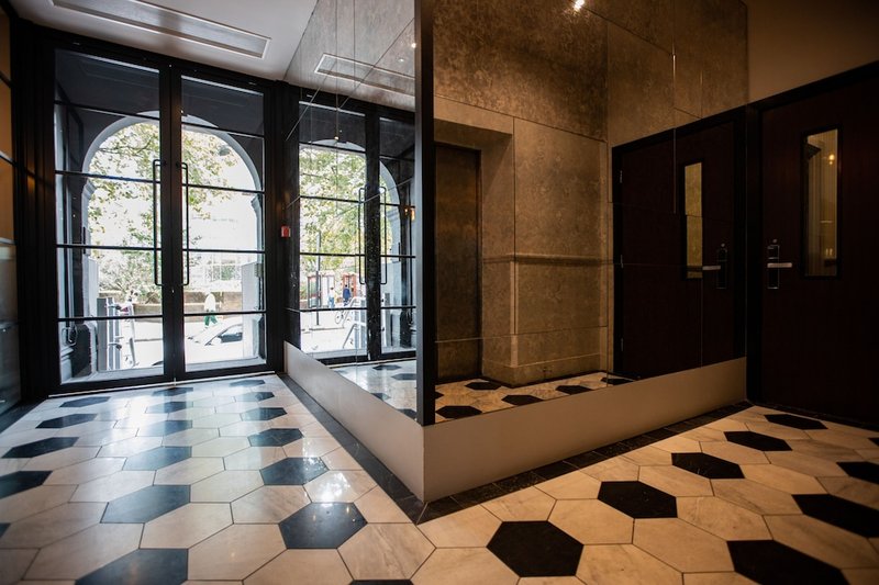 Interior entrance