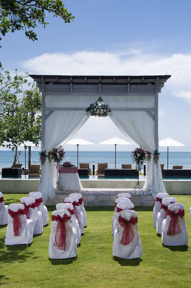 Outdoor wedding area