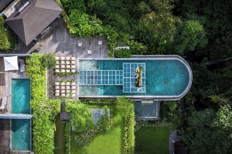 Outdoor wedding area