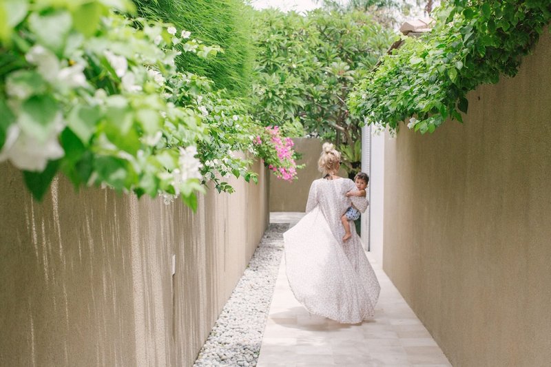 Outdoor wedding area