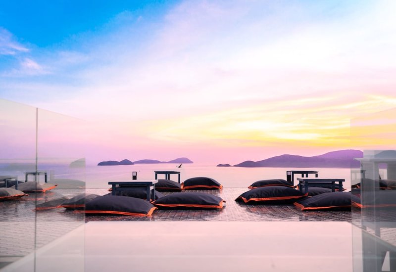 Outdoor wedding area