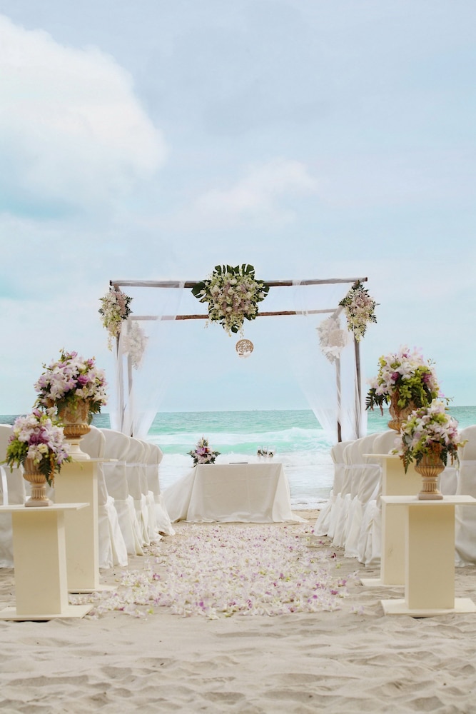 Outdoor wedding area