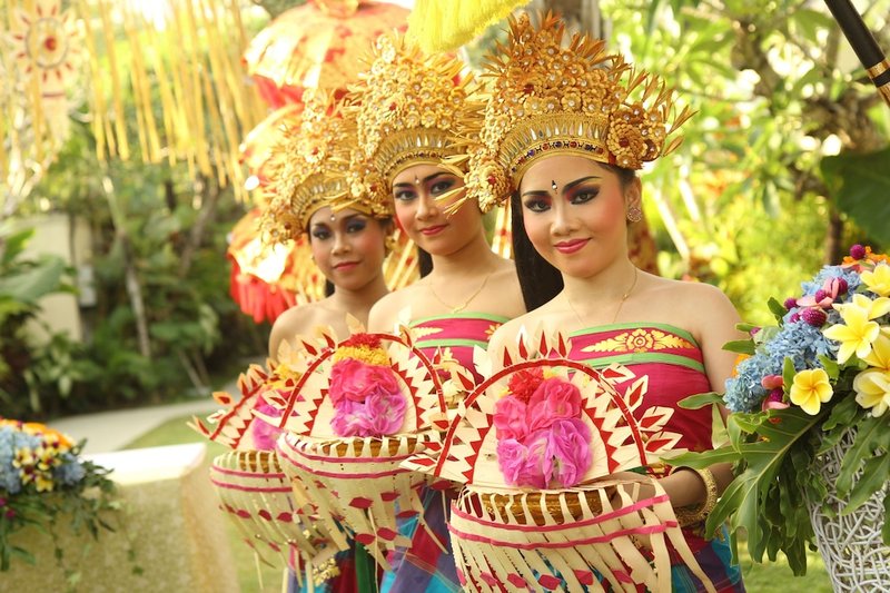 Outdoor wedding area