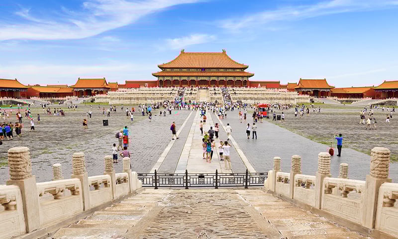 The Forbidden City is an imperial palace complex in the heart of Beijing (subject to availability).