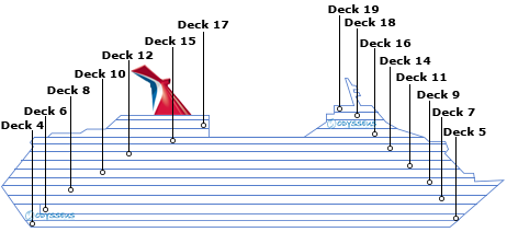 Deck plan for Mardi Gras