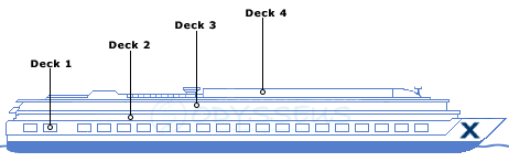Deck plan for Celebrity Compass